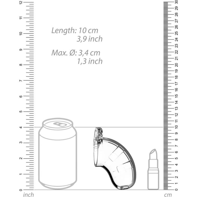 Klatka na penisa z rozszerzaczem cewki 9 cm - Chastity Urethral